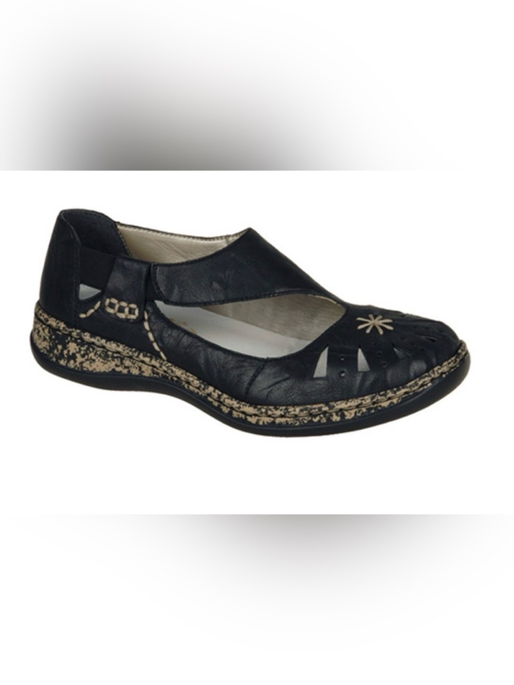 Rieker Women’s Daisy Leather Slip-On Shoes Size EU 39